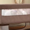 Baby Crib,3 in 1 Baby Bassinet Bedside Crib Adjustable Portable Bed for Infant,Baby Newborn Must Have Bed,Khaki 5