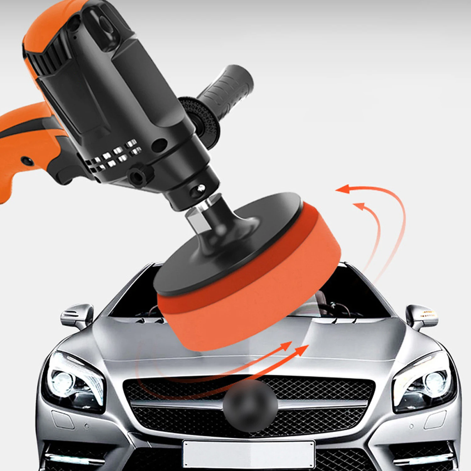 Polisher Car 980W Polisher Machine 6 Variable Speed Car Electric Automotive Waxing Polishing Machine Tools Professional