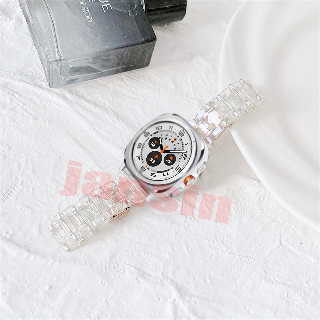 Transparent Bracelet-Style Strap for Samsung Watch Ultra - Elegant Women's Accessory
