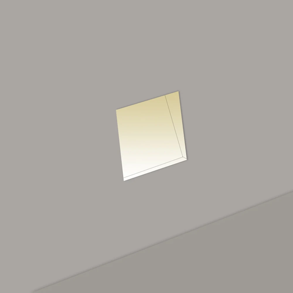 SANDIY Einbau-Wandleuchte, Bewegungsmelder, Treppenlicht, rahmenlose Nachtlichter, Innenleuchte für Balkon, Halle, Heimdekoration, Weiß – Detail 2