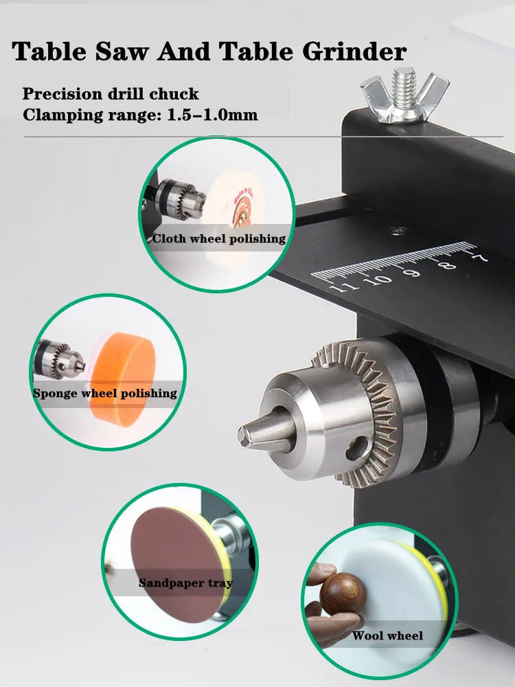 Multifunctional Mini Table Saw Cutting Machine Woodworking Metal Chainsaw Belt Sander Knife Sharpener Grinding And Cutting Tools