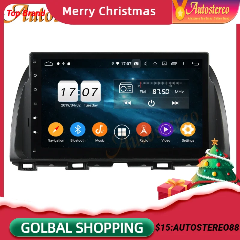 

4G Carplay Android 13 автомобильный без DVD-плеера GPS-навигация для Mazda 6 CX-5 Atenza автомобильный мультимедийный плеер автомобильное радио стерео головное устройство