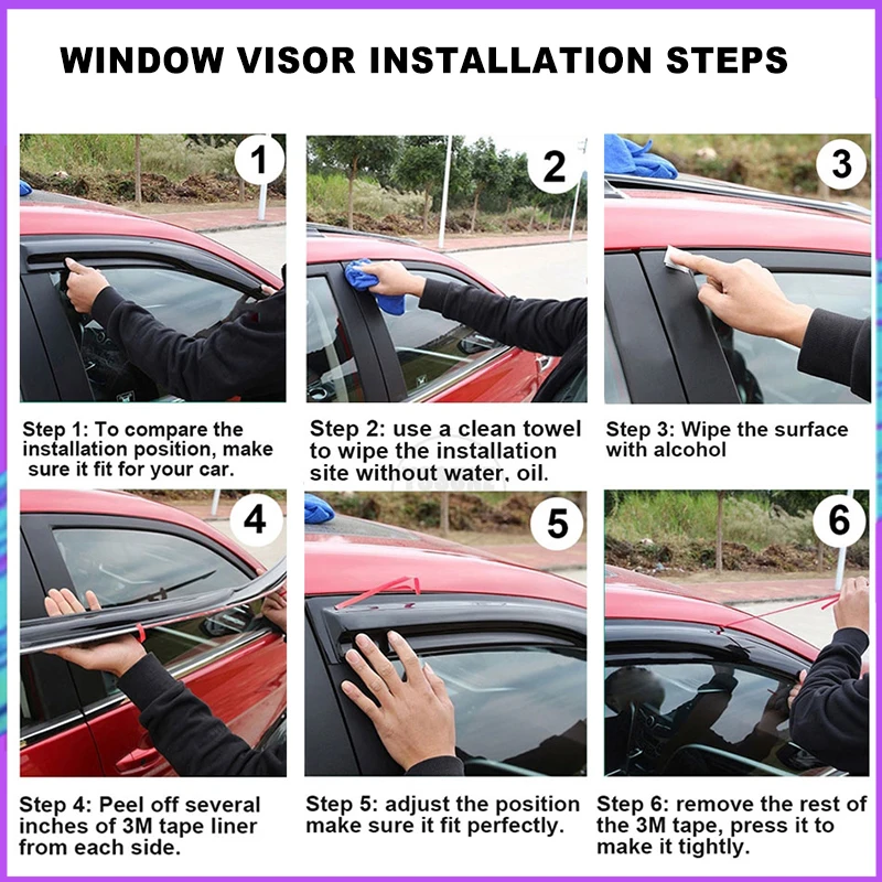 Car window visor car window deflectors Window visor for BYD Atto 3 EV