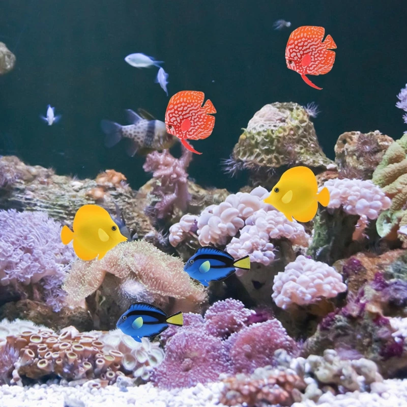 Artificial Moving Fish Floating Silicone Fake Fish Aquarium Decorations