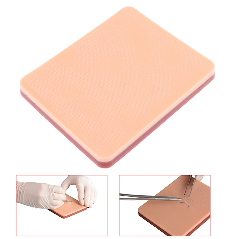 

Silicone Simulation Skin Suture Training Model Surgical Suture Knotting Teaching Pad Gadgets Self Designed Wounds Reusable