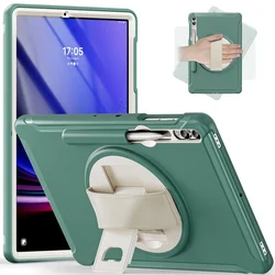 Kids Safe Shockproof Tablet Cover with Hand Strap and Stand - 12.4 inch for S7 FE 12.4 inch (Emerald Green)