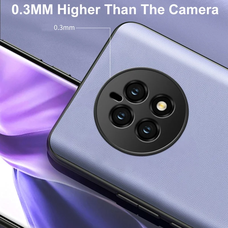 Luxury PU Leather Matte Silicone Phone Case Cover