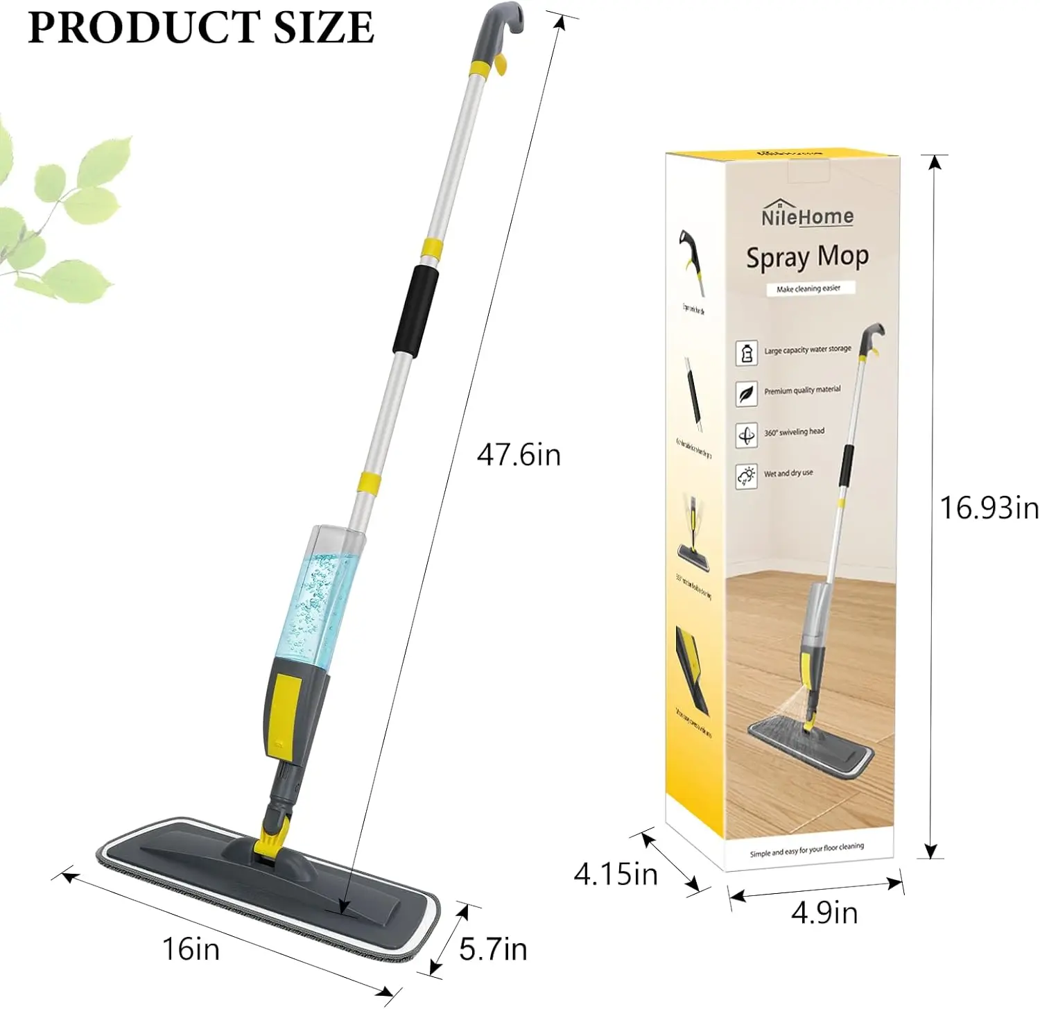 Spray mop setup