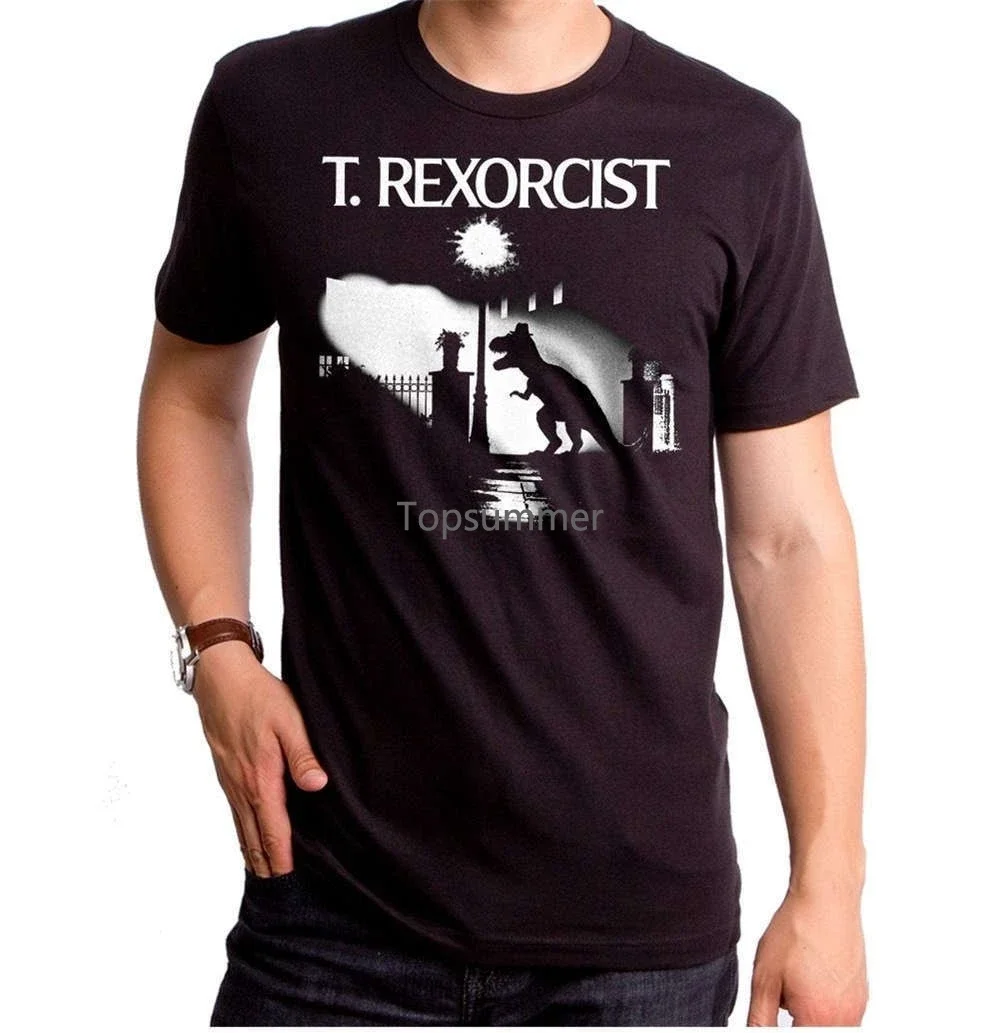 

2018 Best T Shirts Tyrannosaurus T Rexorcist Sad T-Rex Dinosaur Like The Exorcist T-Shirt S-2Xl Top Printing T-Shirt Hot Sale