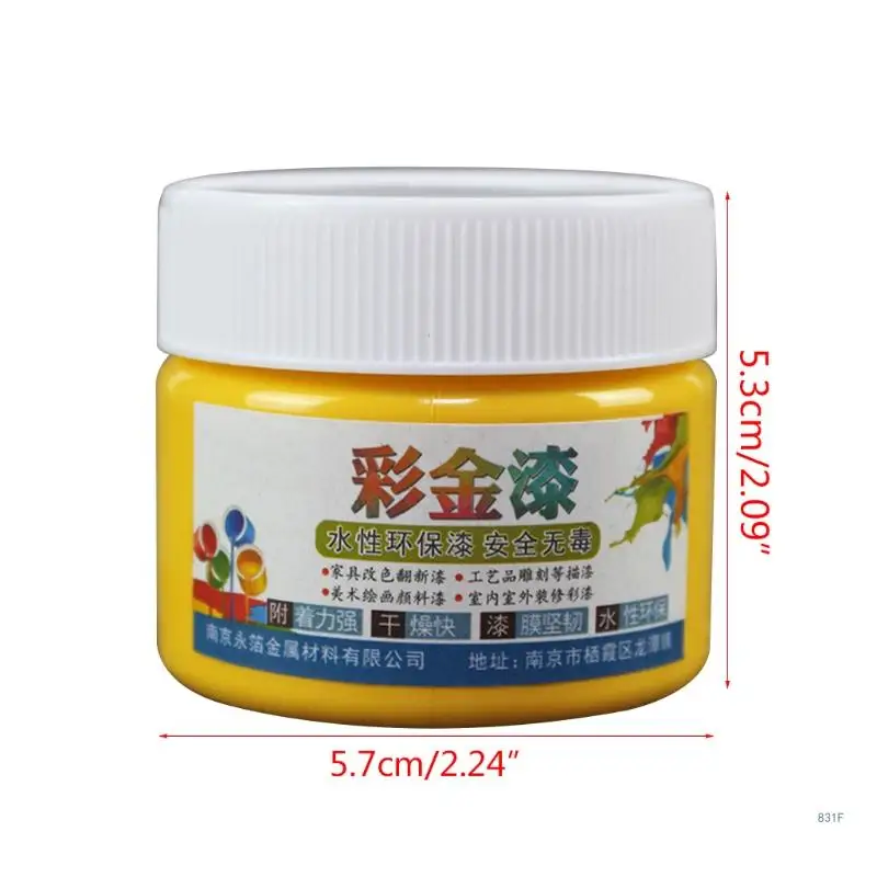 Metallic Paint DIY Wall Paint Epoxy Resin Color Pigment for Painting on Rocks Crafts Canvas Wood Stone Non Fading