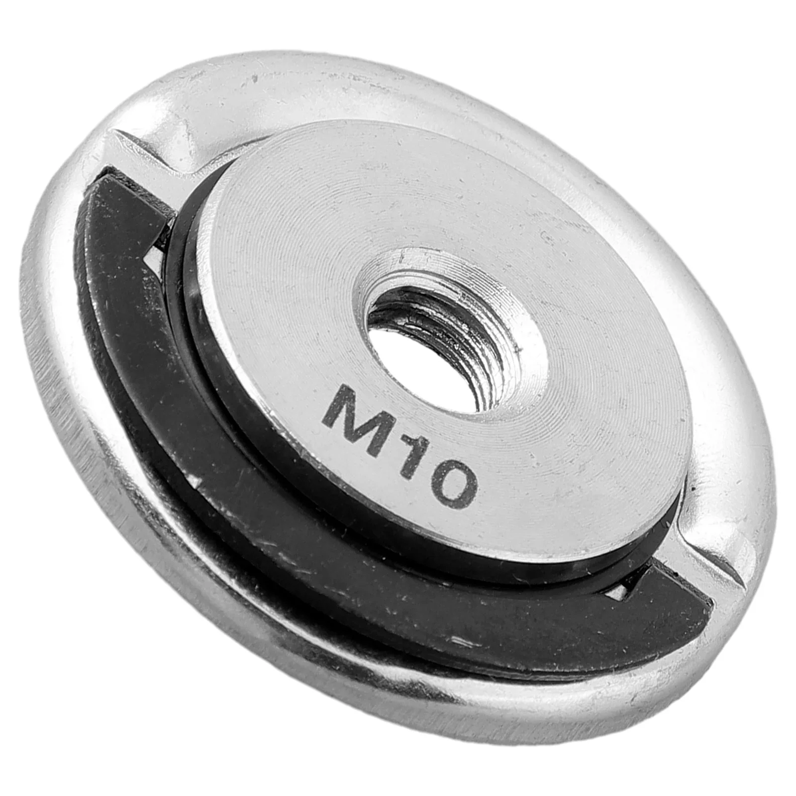 M10/Angle Grinder Self-Locking Pressing Plate Galvanized Grinder Quick Release Pressure Plate Flange Nut Power Chuck Tools