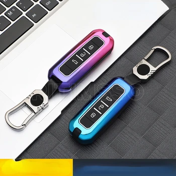 Alloy silica Gel Car Key Case Cover for Baojun 510 730 360 560 RS-5 530 630 for Wuling Hongguang S Auto Holder Shell Accessories - Alloy silica Gel Car Key Case Cover for Baojun 510 730 360 560 RS 5