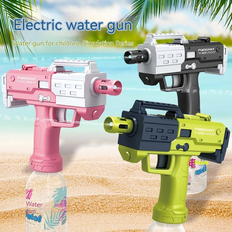 New Uzi Electric Water Gun Large Capacity Electric Spray Summer Rafting Water Gun Toy Children\'s Toys Electric Water Gun