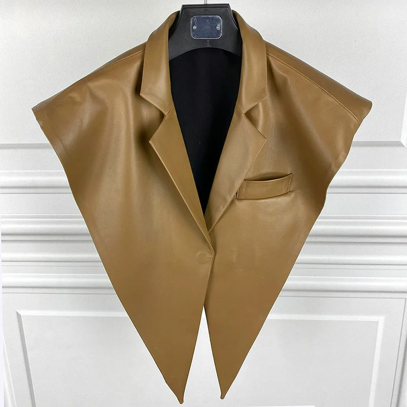 

High quality 2023 Women's Genuine Sheepskin Shawls New Spring Autumn Lady's Real Leather Jacket