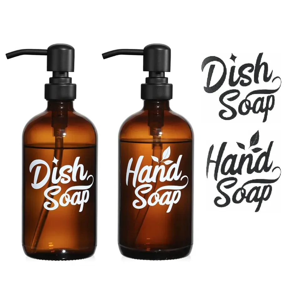 SoapDispenserLabelsHandSoapBottlesStickerSetDishSoapSelf