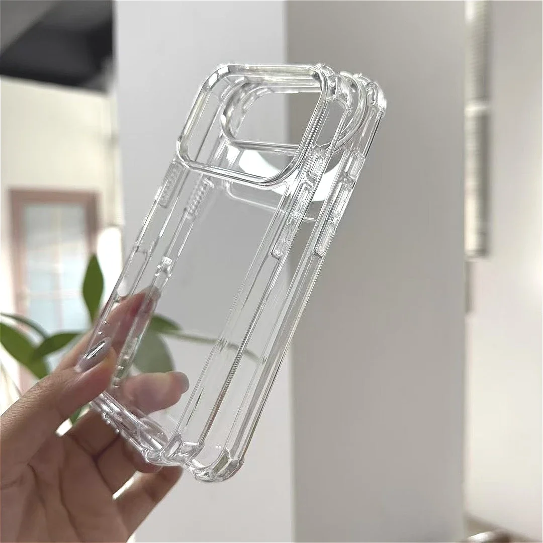 Four-Corner Anti-Drop Clear Shockproof Case - Transparent Hard Cover