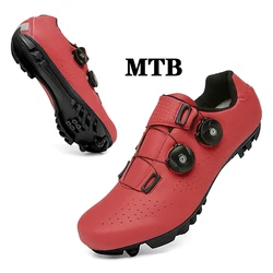 Men's Sport Road & Mountain Bike Cycling Shoes - 44 (Red)