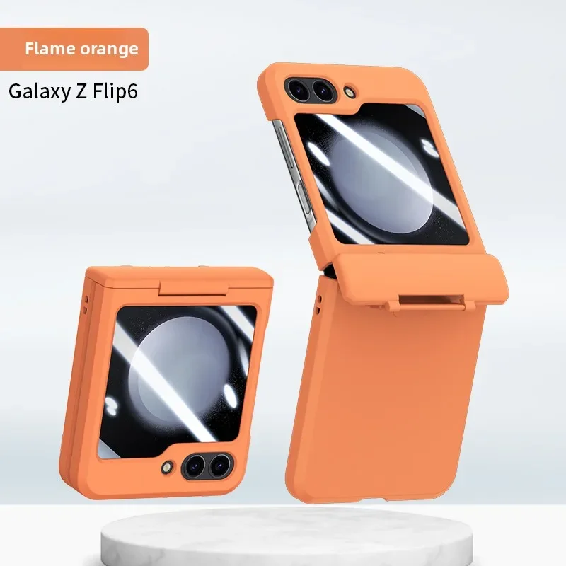 Sleek Protective Phone Case with Tempered Film & Hinge Guard