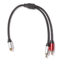 0.3m/1ft Short RCA Splitter Audio Cable RCA 1 to 2 Male to Female Jack Adapter Cord for TV CD DVD Subwoofer Amplifier Speaker - Image 6