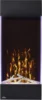 38 inch Vertical Wall Mount Electric Fireplace - Black, NEFVC38H 1