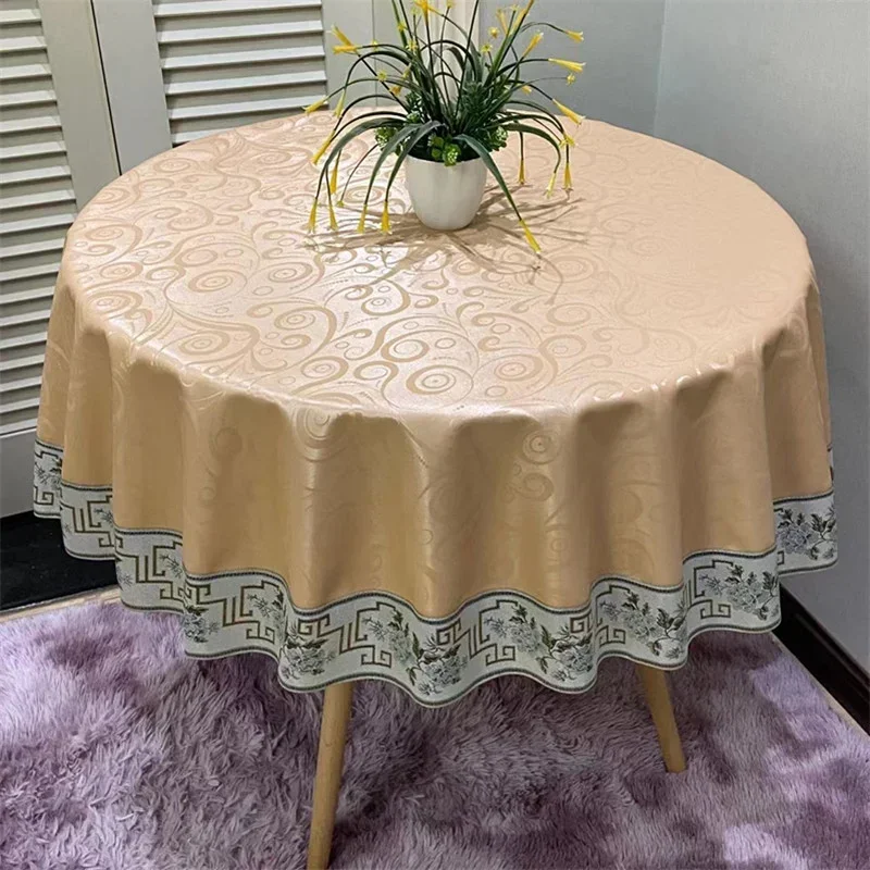 

187050 Hotel waterproof, oil resistant, and non washable tablecloth, light luxury customized high-end dining table, restaurant