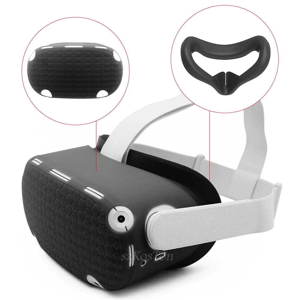 VR Touch Controller Housing Cover Perfectly Fits Oculus Quest 2 VR Controller Scratch Resistant Wear Durable Non-Slip Grip Cover