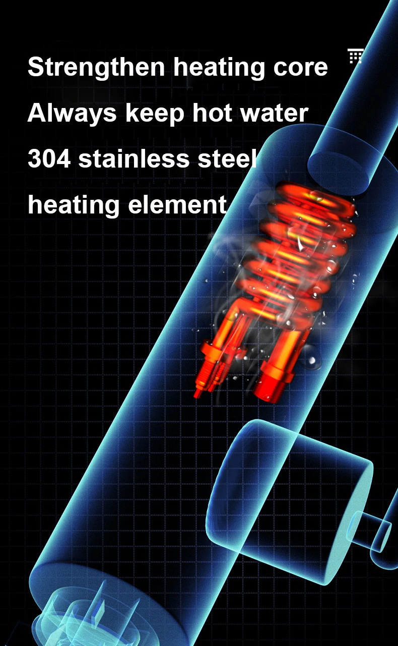 Aquecedor de água quente elétrico instantâneo 360