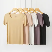 Mini jupon à manches courtes sans couture pour femmes, sous-vêtement cool, sous-robe, vêtements de nuit, été 1