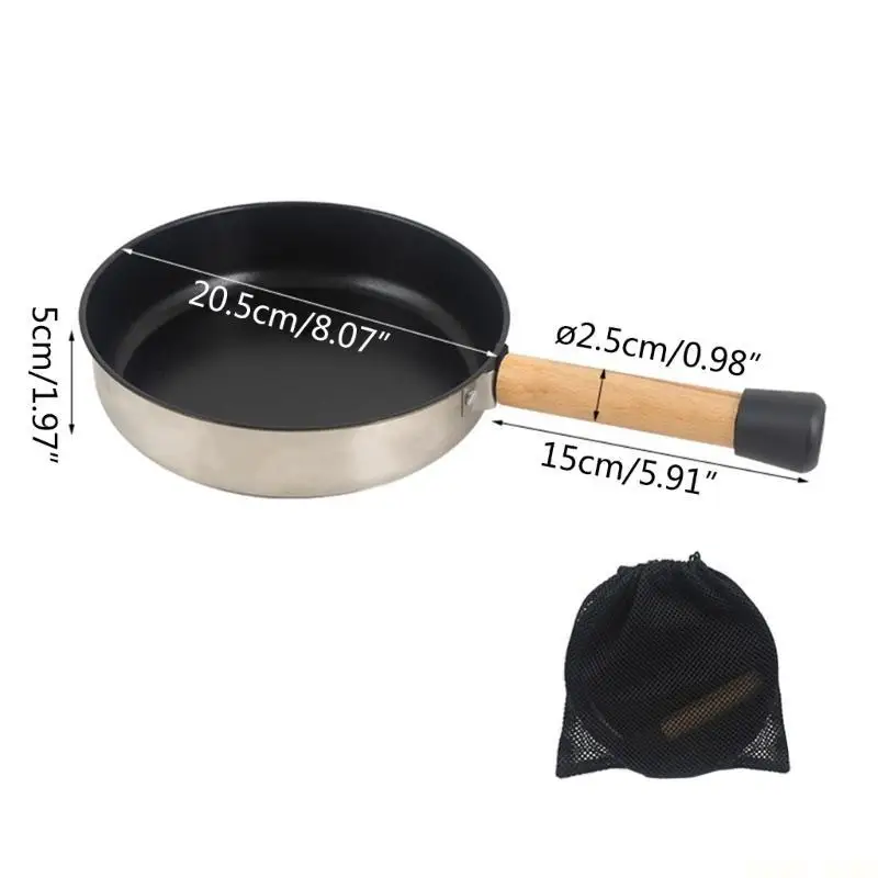 U2JB 비 스틱 프라이팬 유도 프라이팬 Nonstick 오믈렛 프라이팬 계란 프라이팬 캠프 팬 요리사 프라이팬 핸들