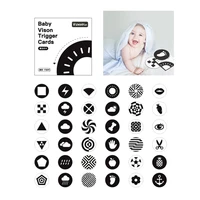 Montessori Toys Baby Black and White Visual Stimulation Card Toddlers Baby Color Cognitive High Contrast Cards Educational Toys 1