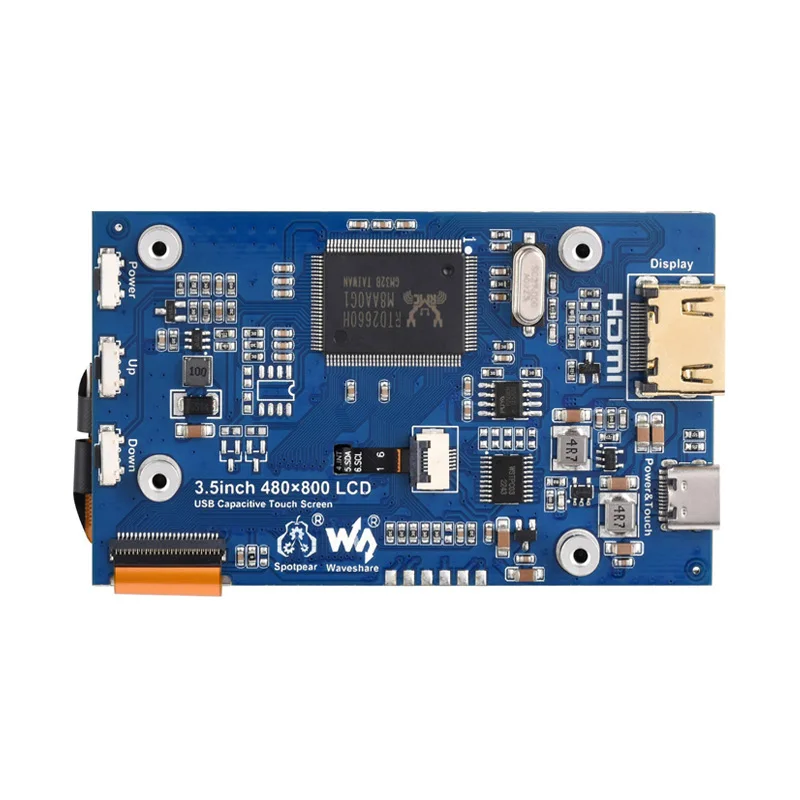 Raspberry Pi 4B 3.5ġ 뷮 ġ ũ 3.5ġ LCD IPS ÷ 480800 PI4/3B+/Jetson Nano HDMI ȣȯ 