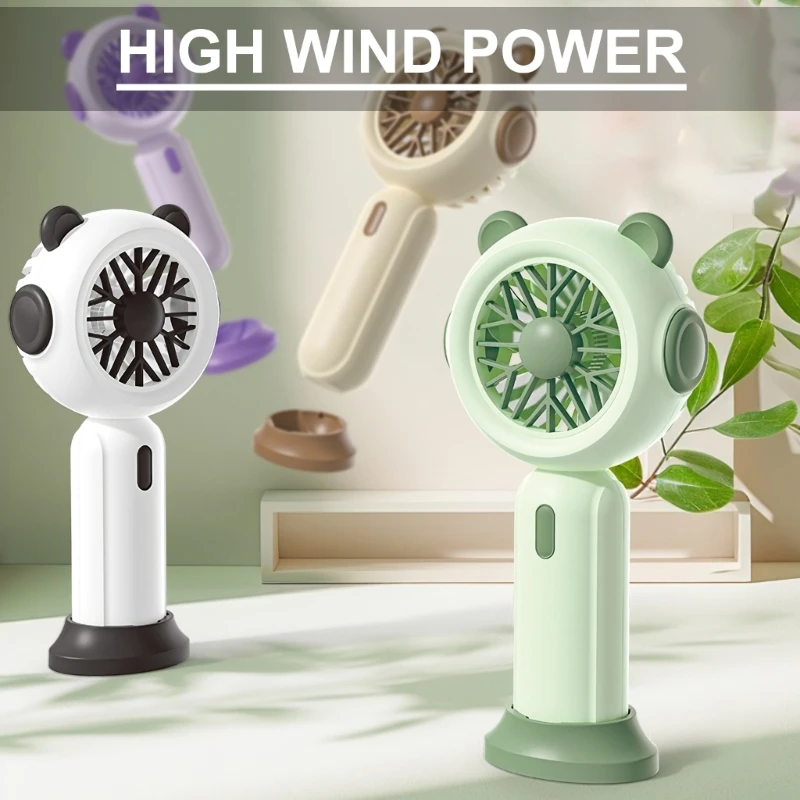 

Portable USB Mini Handheld Fan AA Battery Operated 3 Speed Desktop Fan Summer Mute Fan for Travel Camping Office