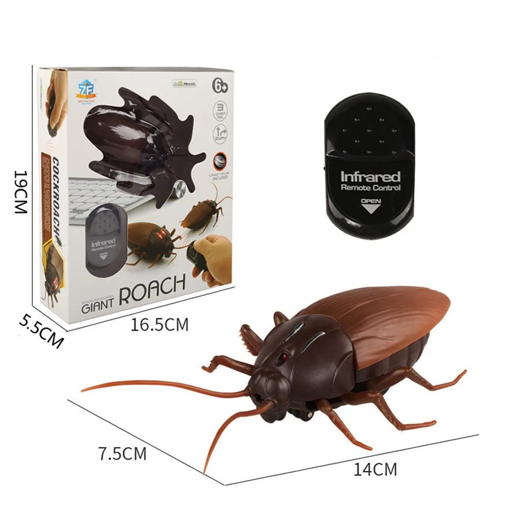 Funny Novelty Simulated Animal Infrared Remote Control Cockroach Spider Ant Electric Prank Children's Trick Party Toy 6