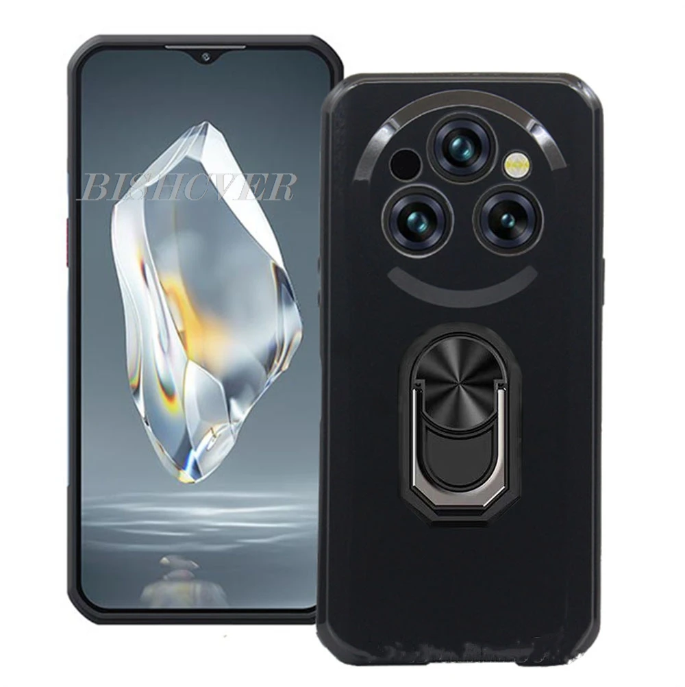Enhanced Smartphone Protective Case with Back Ring Holder Bracket, TPU Soft Silicone Cover, 6.6 Display Compatibility, Ultra Series