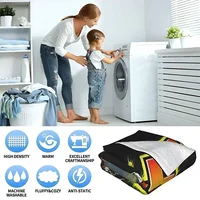 Printed Blanket Picnic Blankets Warm Football player RonaldoES Ins CR7 CristianoES Blanket Soft and Comfortable Blanket Home 2