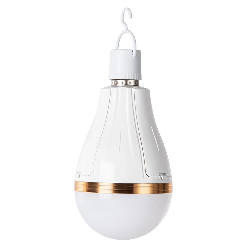 

6PCS 30W LED Emergency Light Bulb E27 Three Batteries Rechargeable Lamp With Hanging Hook For Home Power Off Outage Night Light