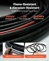 Câble solaire JMUYTOP 4 MM2 12AWG avec revêtement ignifuge, pour panneau photovoltaïque EcoFlow Delta River 2 3 MAX et station d’alimentation portable. 3