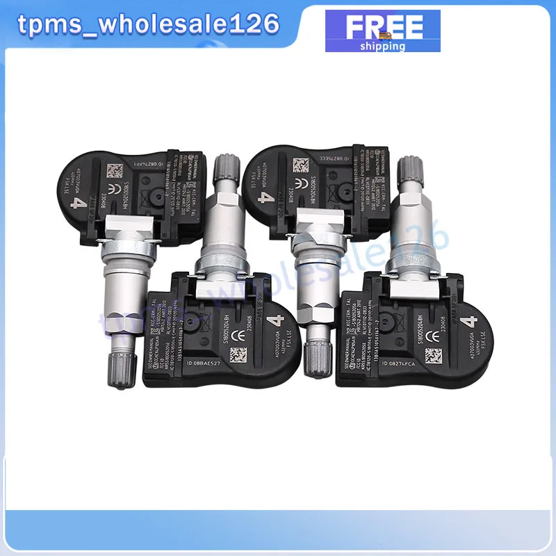 TPMS Ÿ̾ з ͸ , ֻ Ʈ QASHQAI TIIDA ġ X-T  ̽ 433MHZ 407003VU0A, 4X, 40700-3VU0A