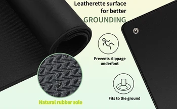 MAXSHARER Grounding Rubber Leather mat Earthing sleep mat computer mouse pad Grounding foot mat desk mat for Better sleep health 2