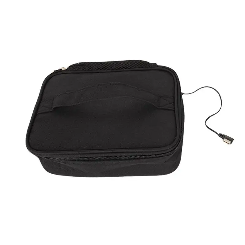 Portable Mini Car Microwave USB Electric Oven Fast Heating Picnic Box For Travel Camping Food Cooking Travel Accessories