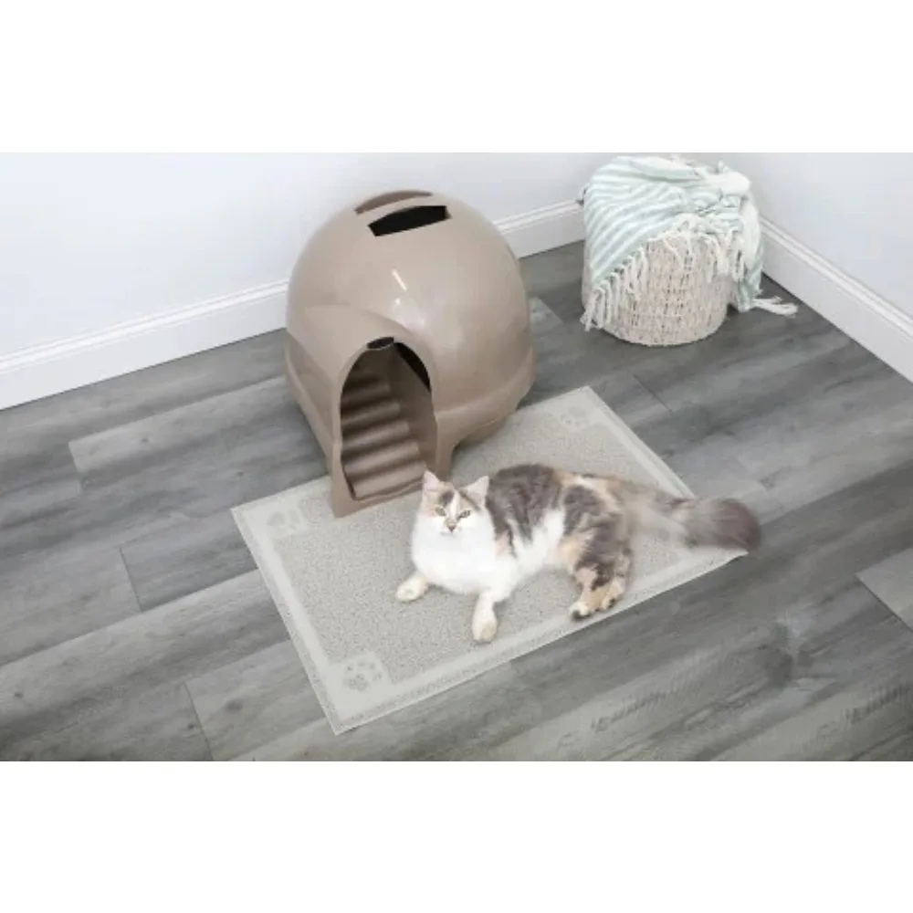 

Dome Clean Step Enclosed Cat Litter Box 95% Recycled Materials Effective Odor Control and Carbon Filter Easy-to-Clean