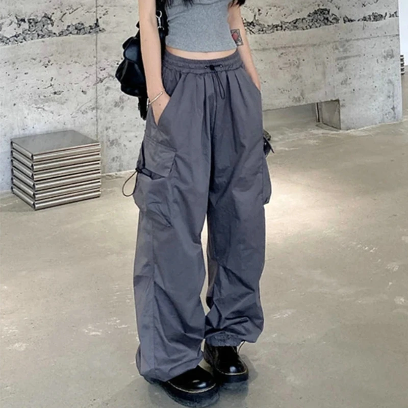 Vintage High Waist Cargo Pants For Women Straight Leg, Slim Fit, Elastic,  Y2K Streetwear Trouser Jeans For Women With Fashionable Jeans Style 220701  From Lu006, $16.11