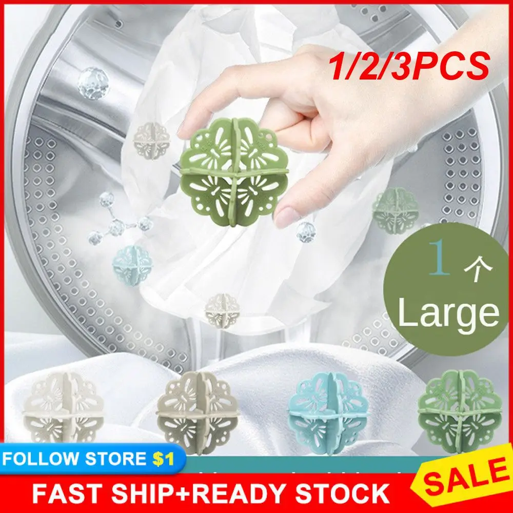 

1/2/3PCS Washing Ball Anti-knot Bathroom Product Cleaning Ball Soft Wash Ball Laundry Ball Anti-winding Decontamination