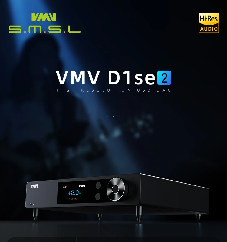 SMSL VMV D1se2 ES9039MSPRO MQA-CD Bluetooth DAC With Remote Control