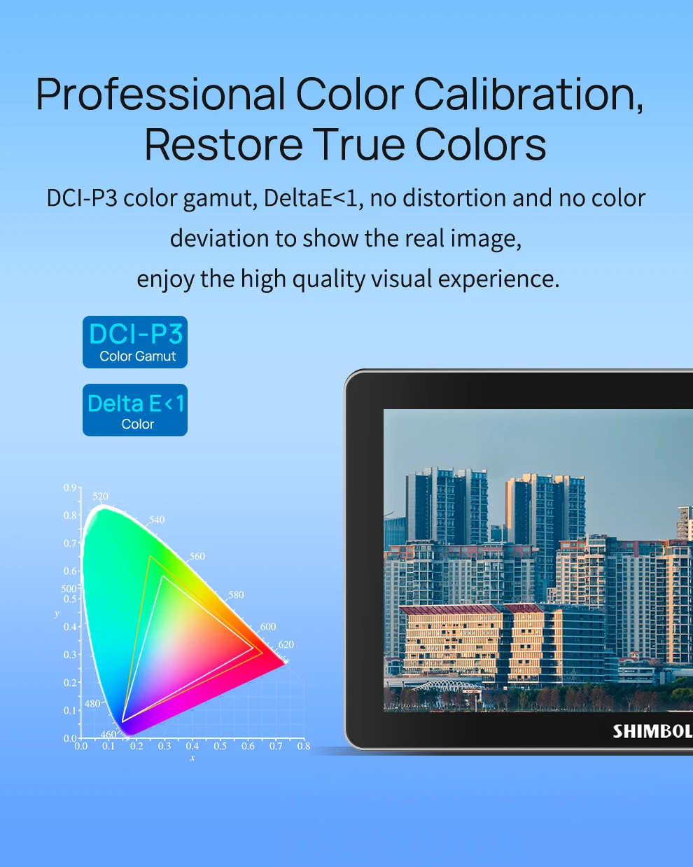 &middot;SHIMBOL M7 DSLR Camera Filed Monitor DCL-P3 Gamut IPS Screen