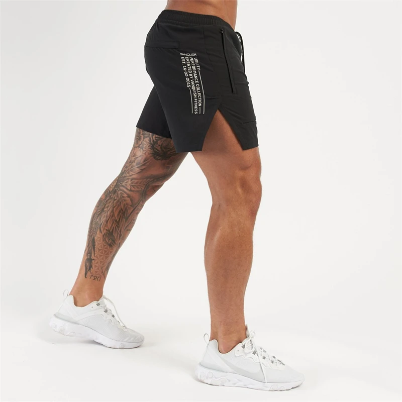 Men's Cargo Shorts Sports Fitness Quick Drying Breathable Stretch Shorts Outdoor Basketball Training Shorts Leisure Beach Pant