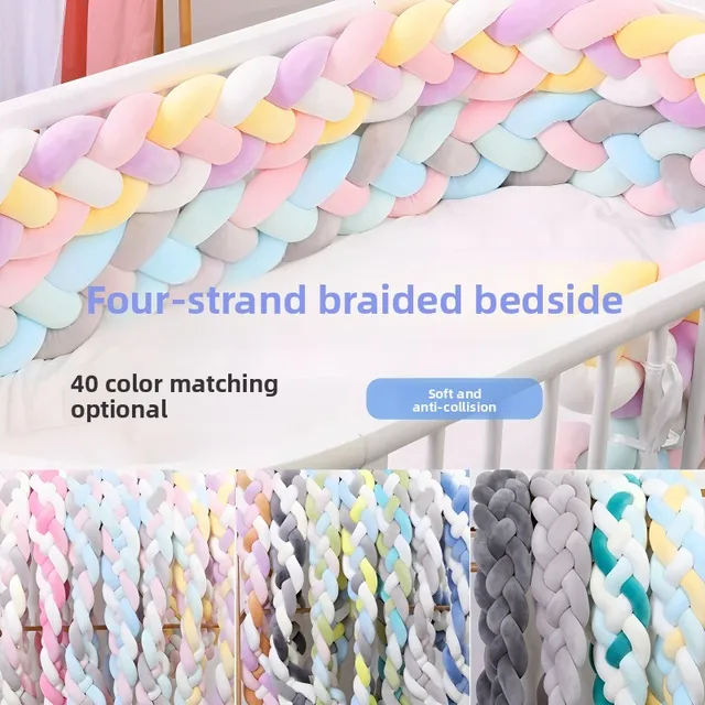 Children's Collision Fence Patchwork Bed Against Newborn Baby Bedding Thickened Collision Bed Fence Bumpers 1