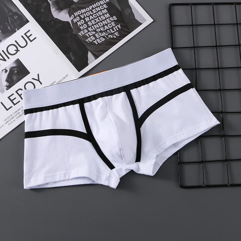 

New Boxer Mens Underwear Cotton Underpants Fashion Patchwork Sexy Panties Shorts Underwear Comfortable Breathable Boxershorts