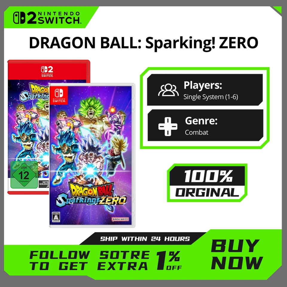 DRAGON BALL Sparking! ZERO - Nintendo Switch 1 / 2 Game Deals for