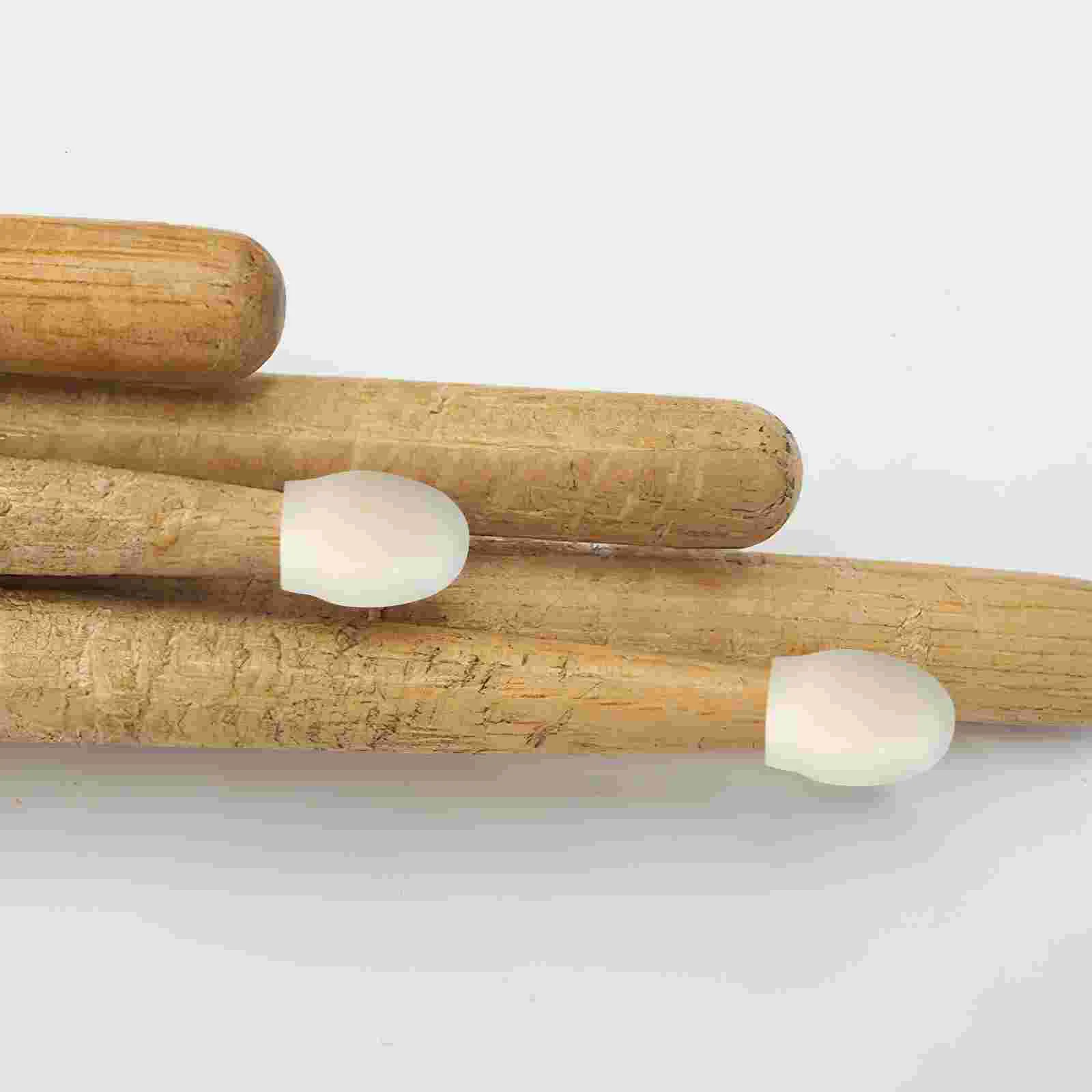 Drum Mute Tips Percussion Stick Head Protective Cover Silicone Rubber Sleeve Accessories 10 Pcs Drumstick Practice drum accessories